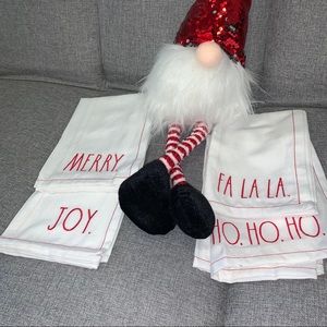 Rae Dunn Christmas Napkins Embroidered